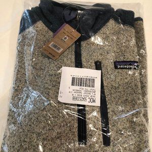 NEW PATAGONIA BETTER SWEATER MENS MEDIUM M 1/4 ZIP